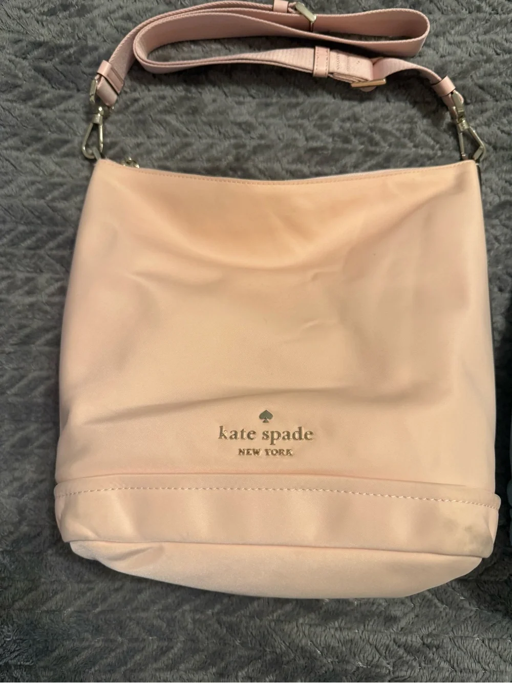 kate spade Pale Pink and Light Blue Leather Crossbody Duo